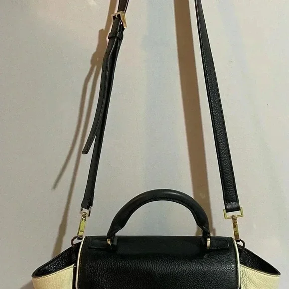 Kate spade black beige black satchel handbag
